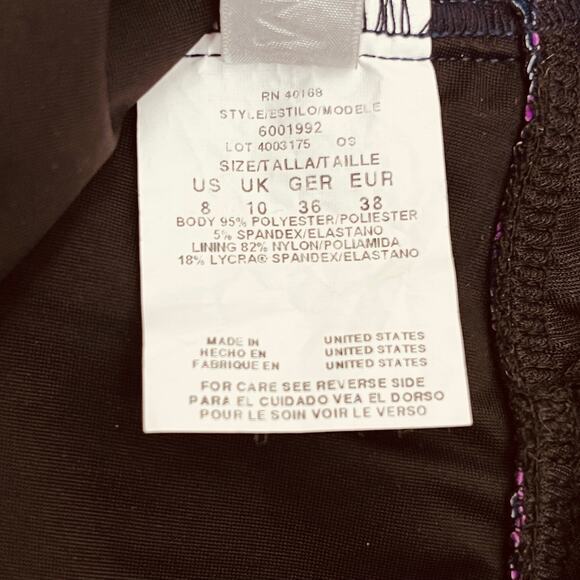 Magicsuit Miraclesuit One Piece Swimsuit Womens Size 8 Estilo Purple Halter‎ - Picture 4 of 7